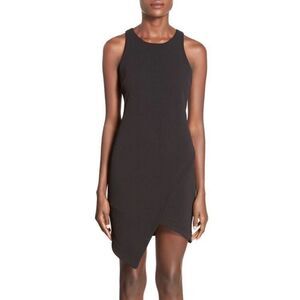NWT- Leith Crepe Tank Black Mini Dress